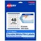 Avery Durable Waterproof Square Labels with Sure Feed, 1" x 1"